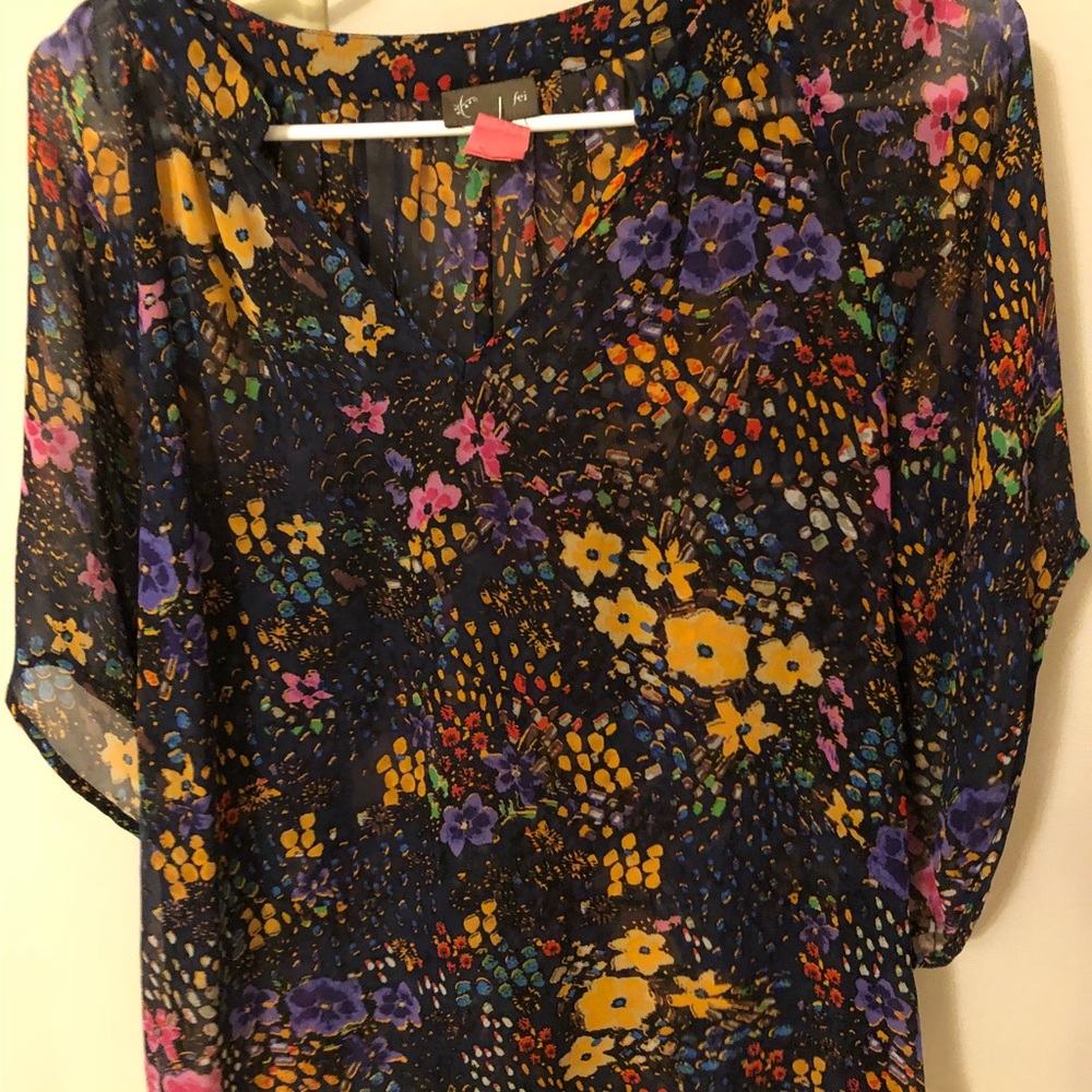 Anthropologie floral blouse